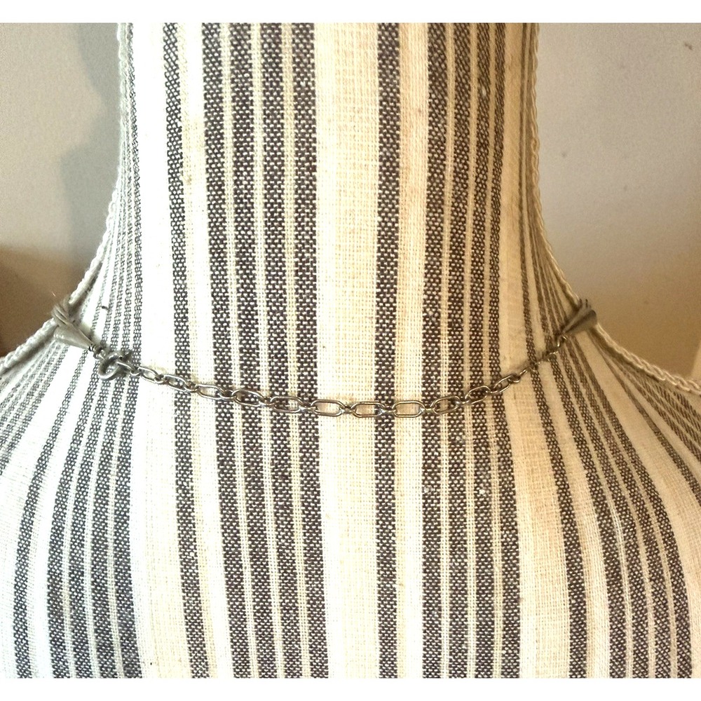 Vintage 5-Strand Liquid STERLING SILVER and Turquoise Beaded 18" Necklace - Picture 5 of 16